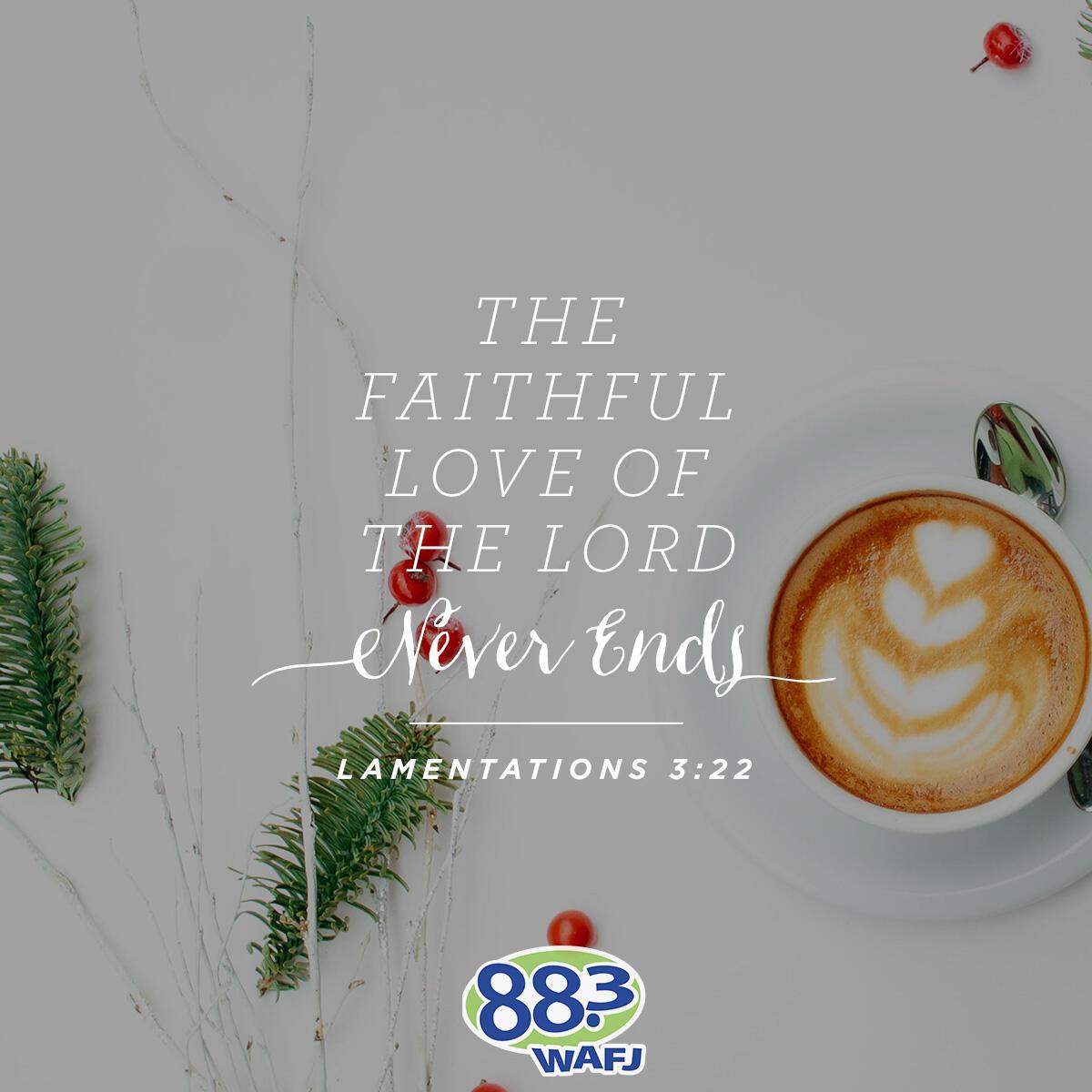 Lamentations 3:22 - Verse of the Day