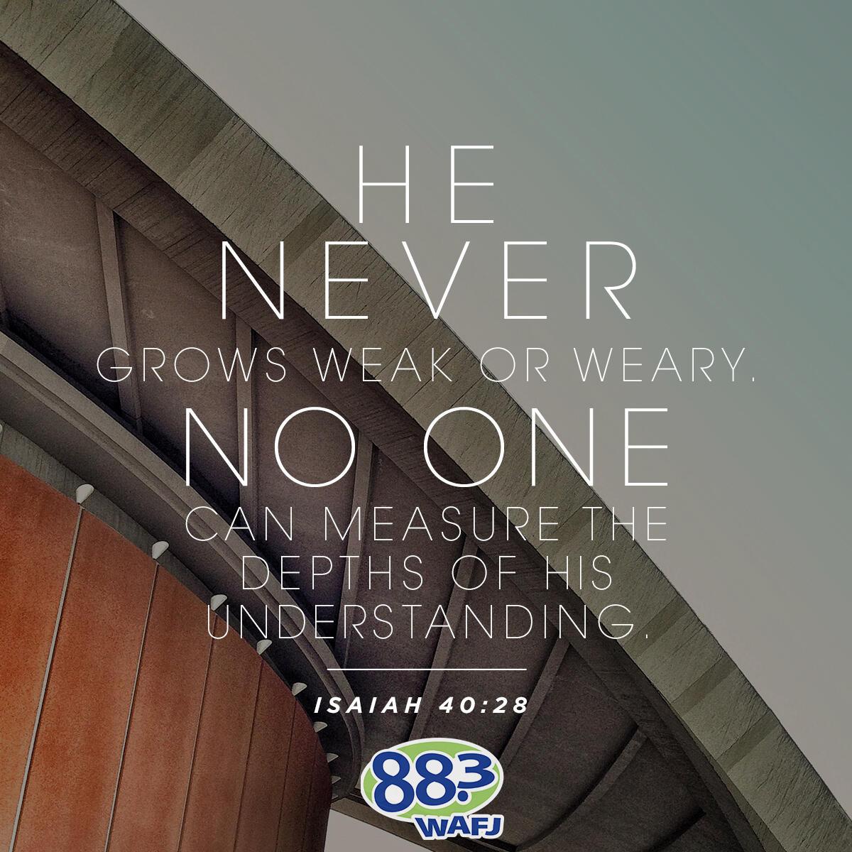 Isaiah 40:28 - Verse of the Day