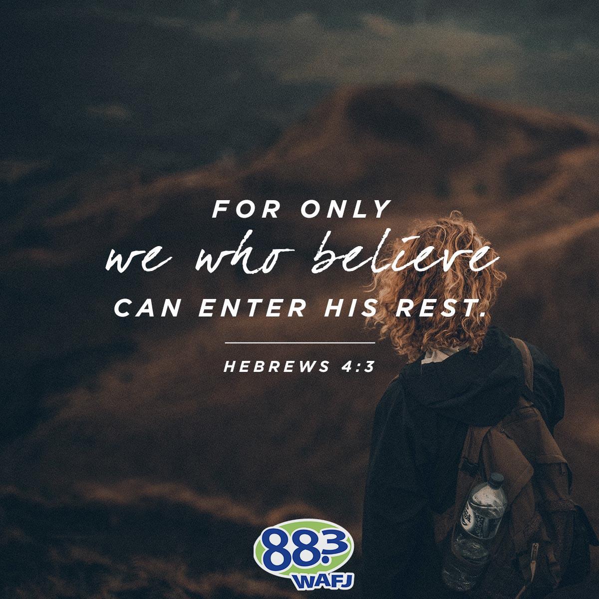 Hebrews 4:3 - Verse of the Day