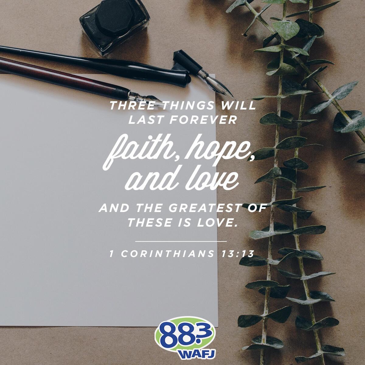 1 Corinthians 13:13 - Verse of the Day