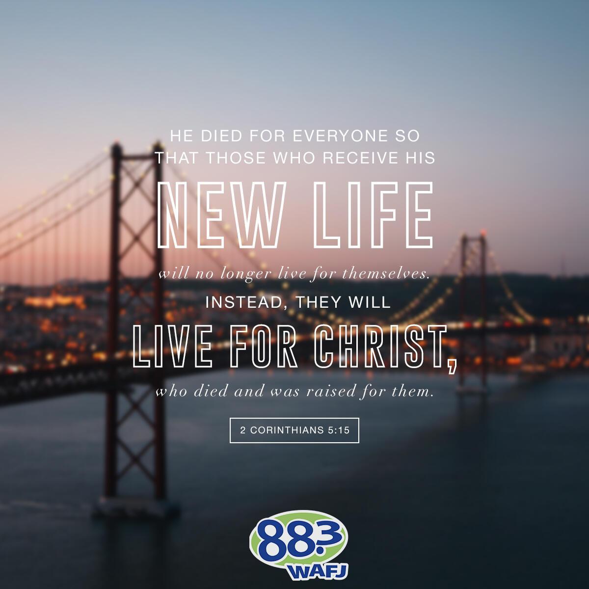 2 Corinthians 5:15 - Verse of the Day