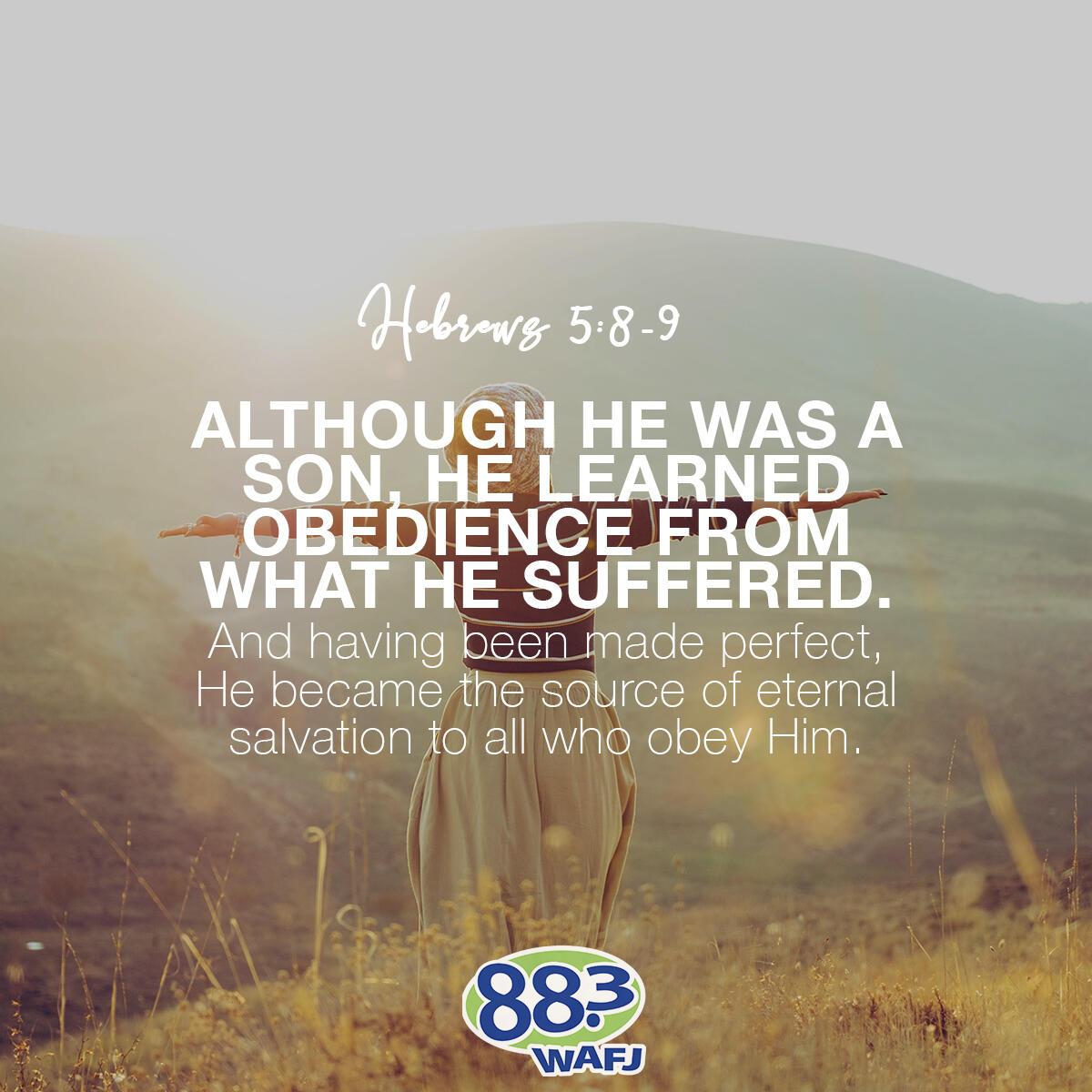 Hebrews 5:8-9 - Verse of the Day