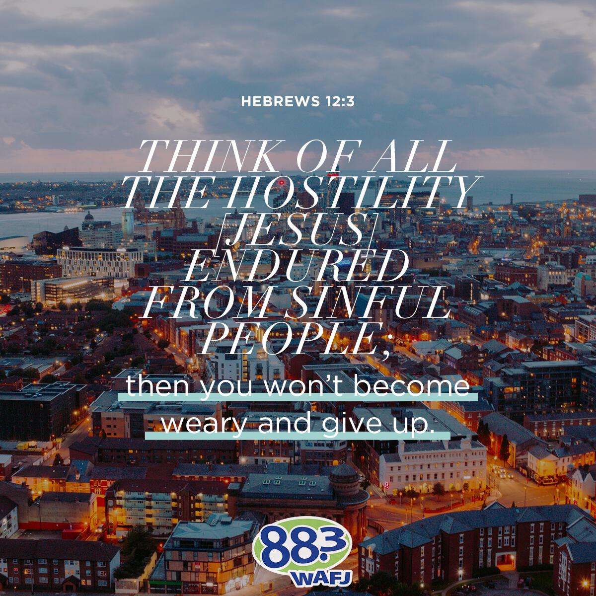 Hebrews 12:3 - Verse of the Day