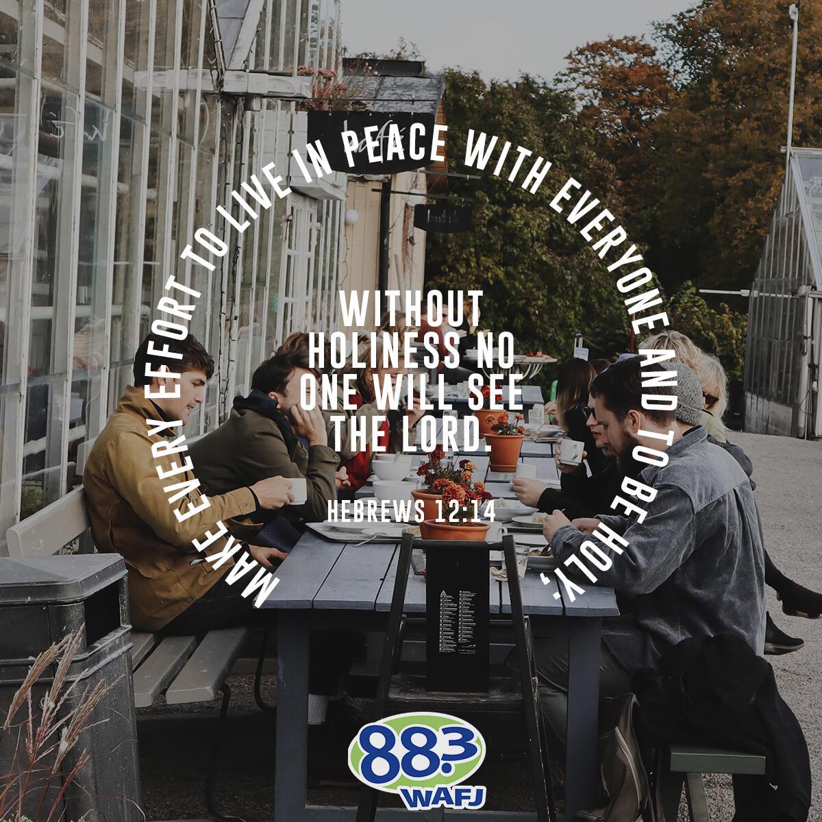 Hebrews 12:14 - Verse of the Day