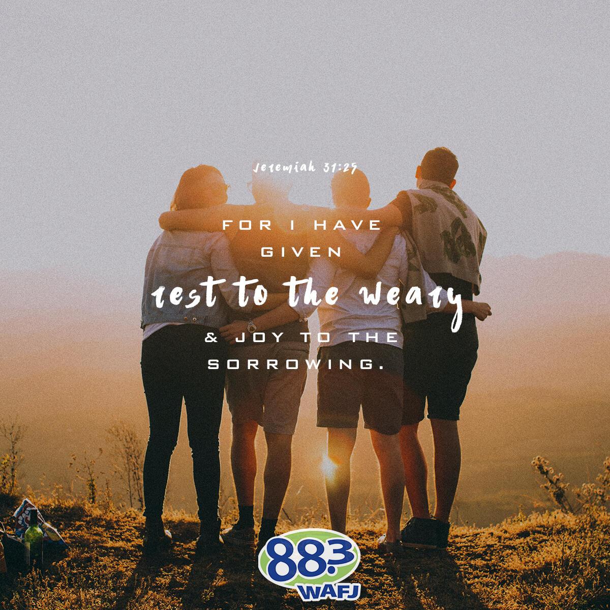 Jeremiah 31:25 - Verse of the Day