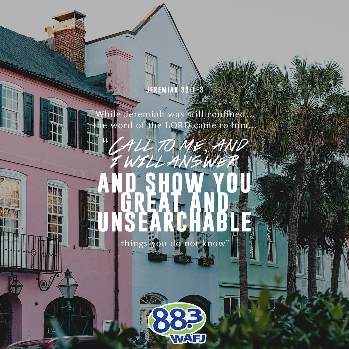 Jeremiah 33:1-3 - Verse of the Day