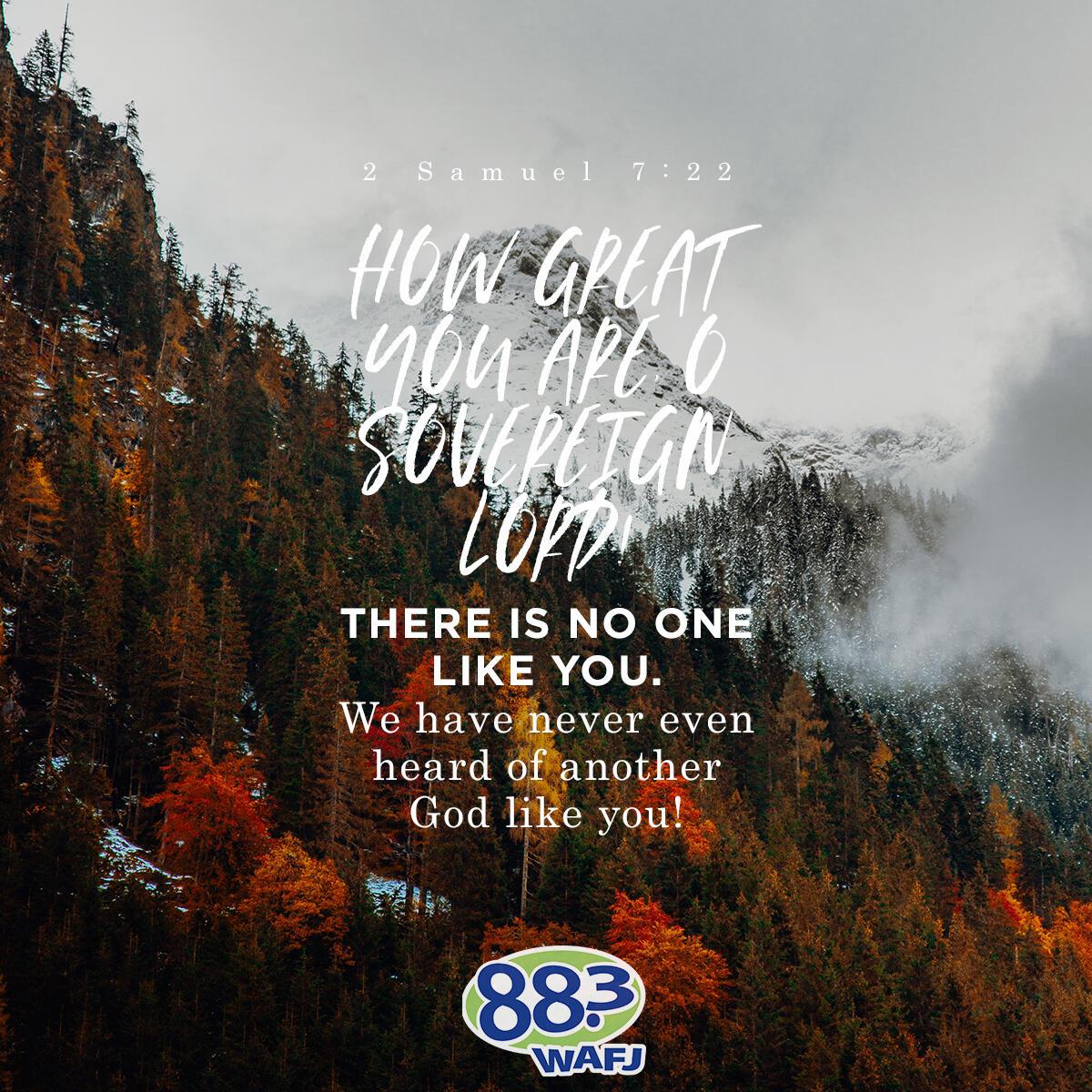 2 Samuel 7:22                                                       . - Verse of the Day