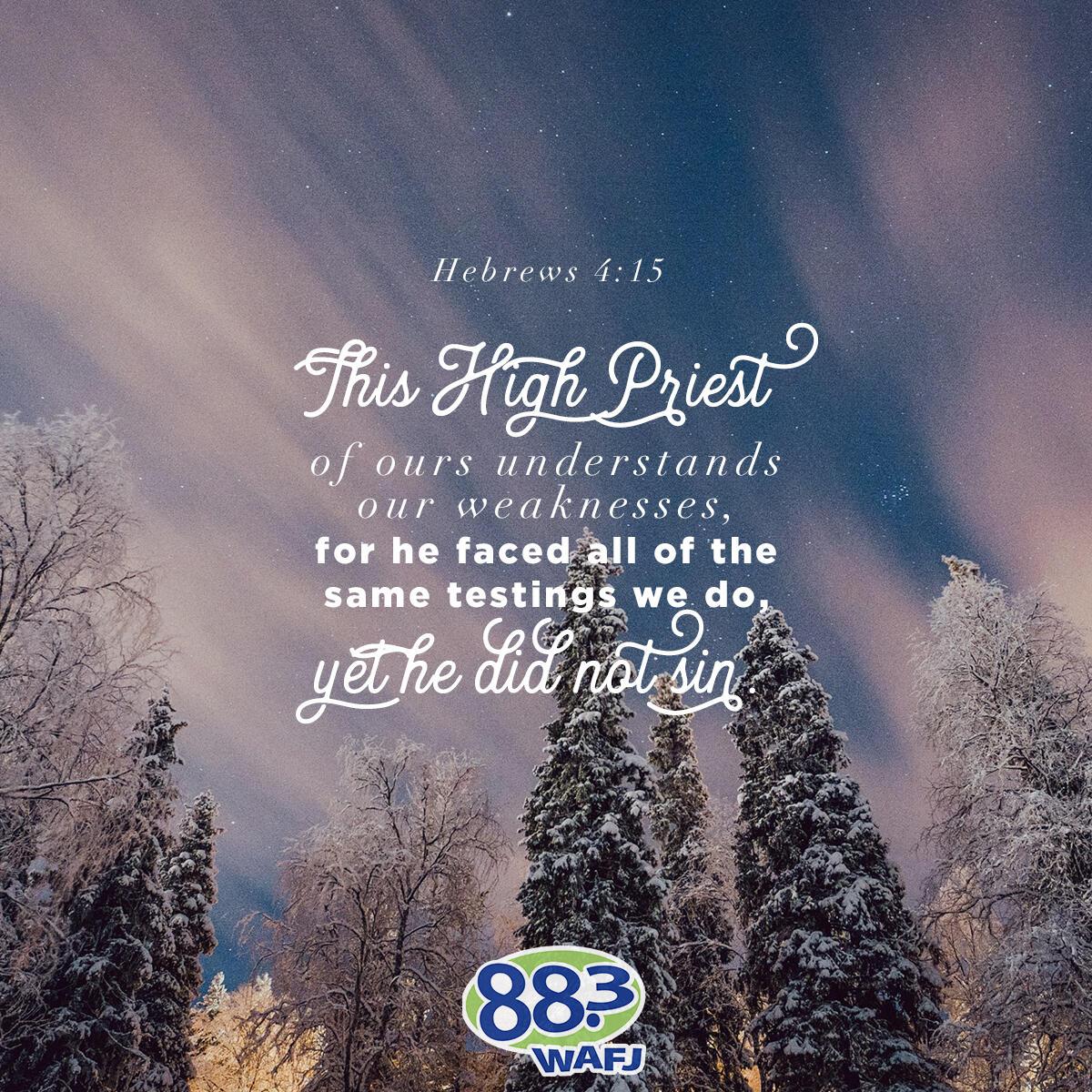 Hebrews 4:15                                                 . - Verse of the Day