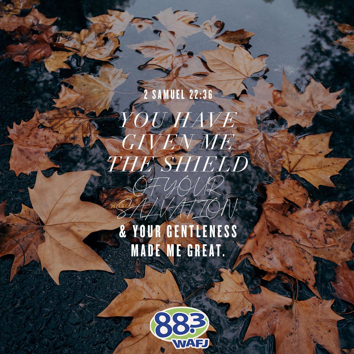 2 Samuel 22:36         . - Verse of the Day