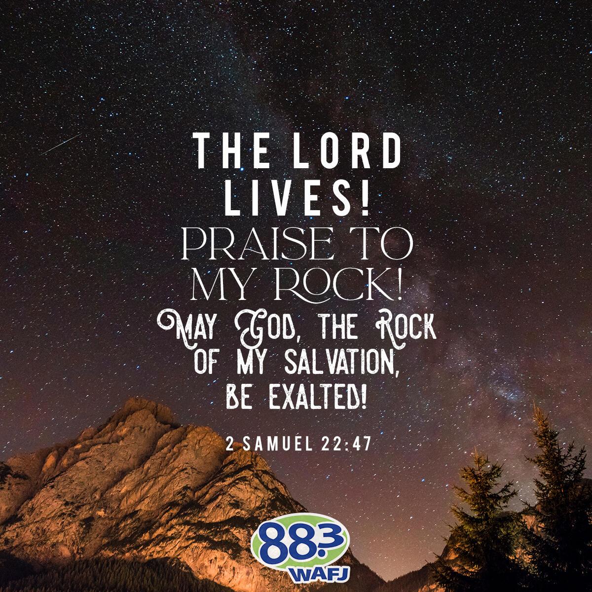 2 Samuel 22:47      . - Verse of the Day