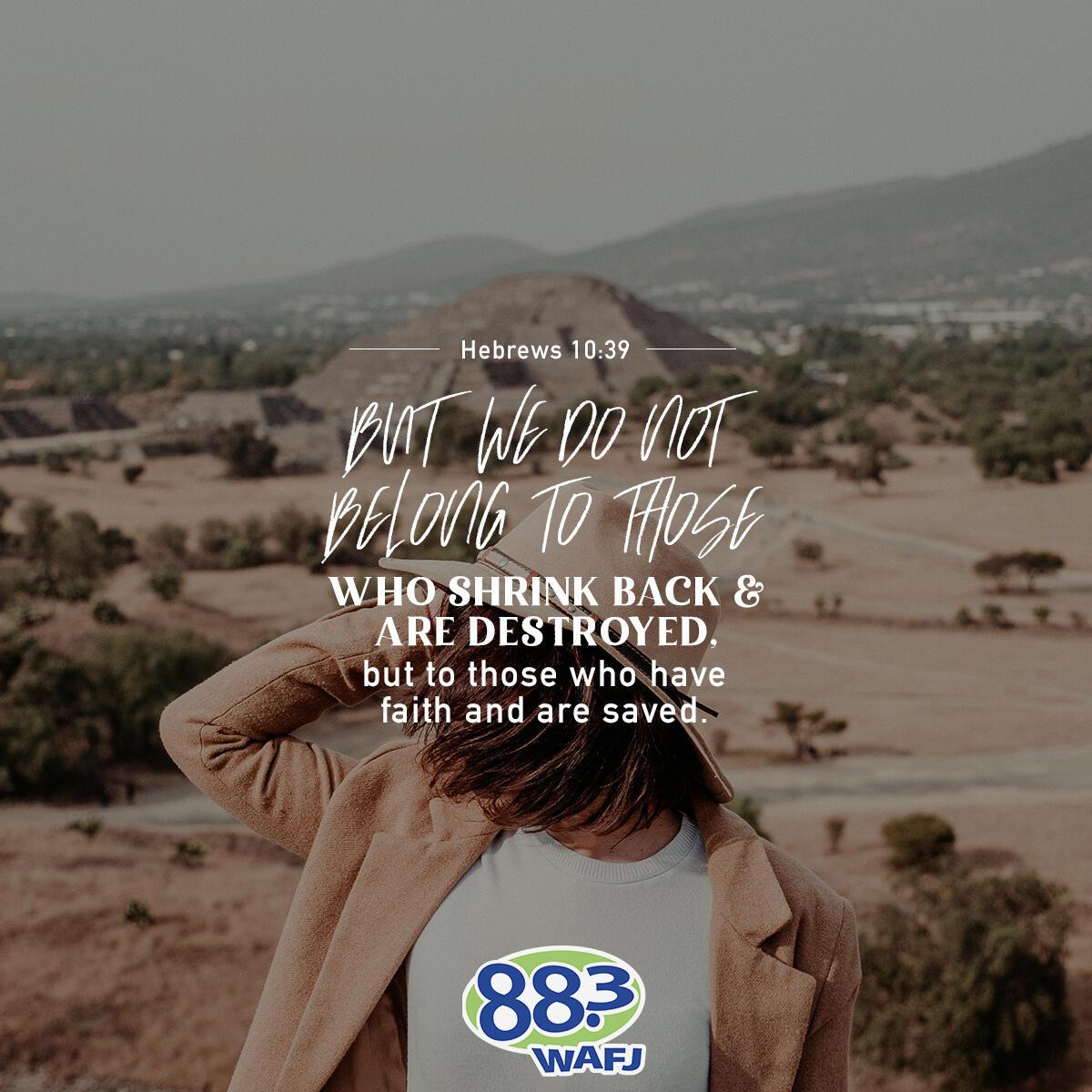 Hebrews 10:39 - Verse of the Day