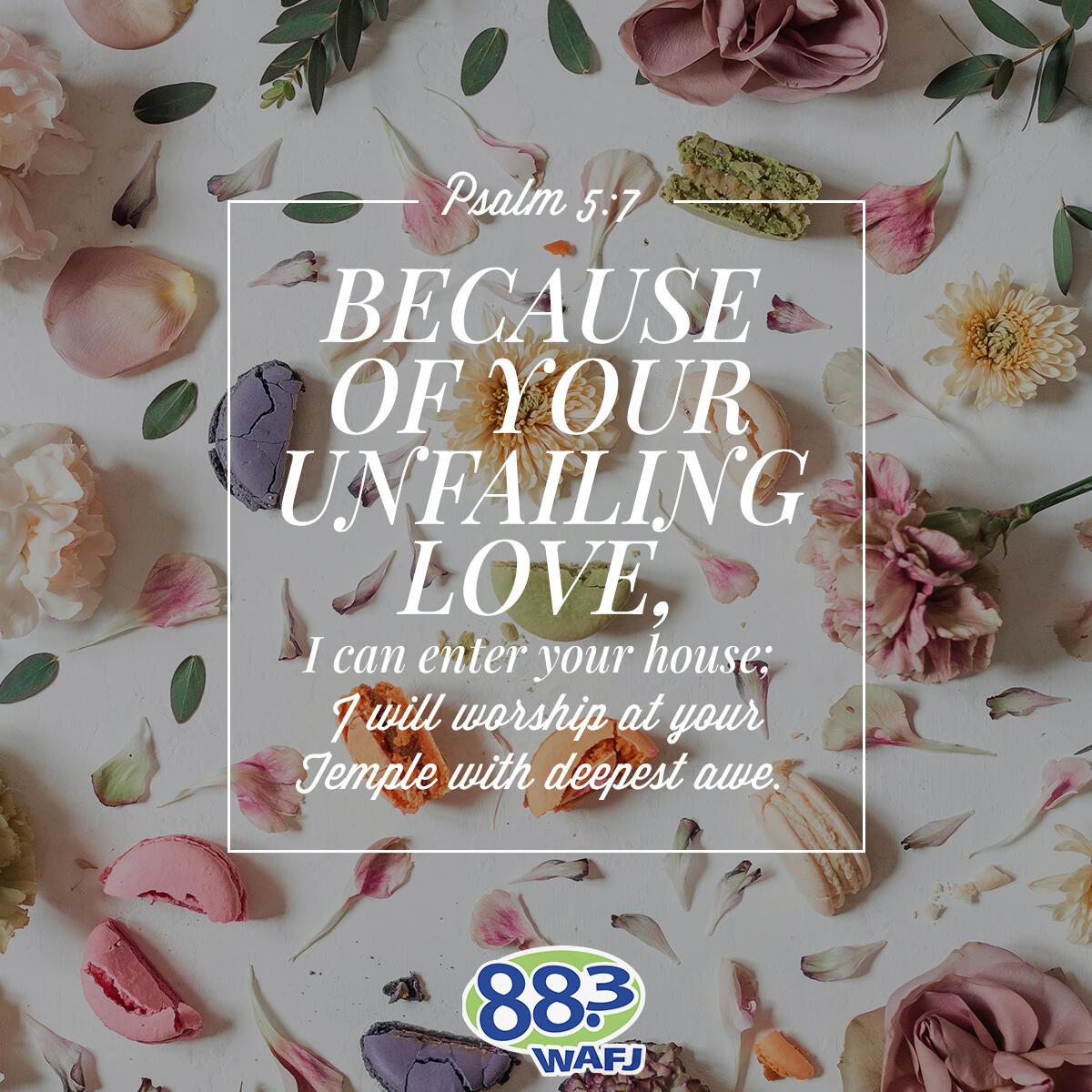 Psalm 5:7 - Verse of the Day