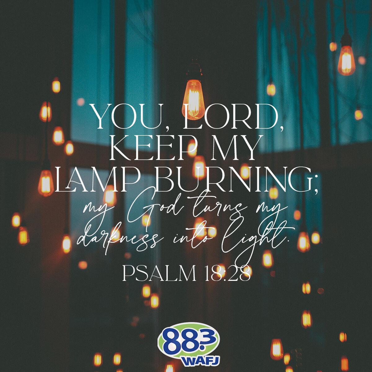 Psalm 18:28 - Verse of the Day