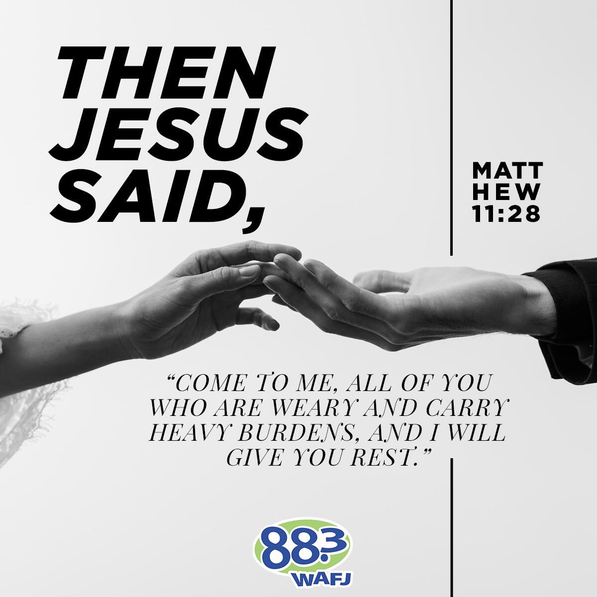 Matthew 11:28 - Verse of the Day