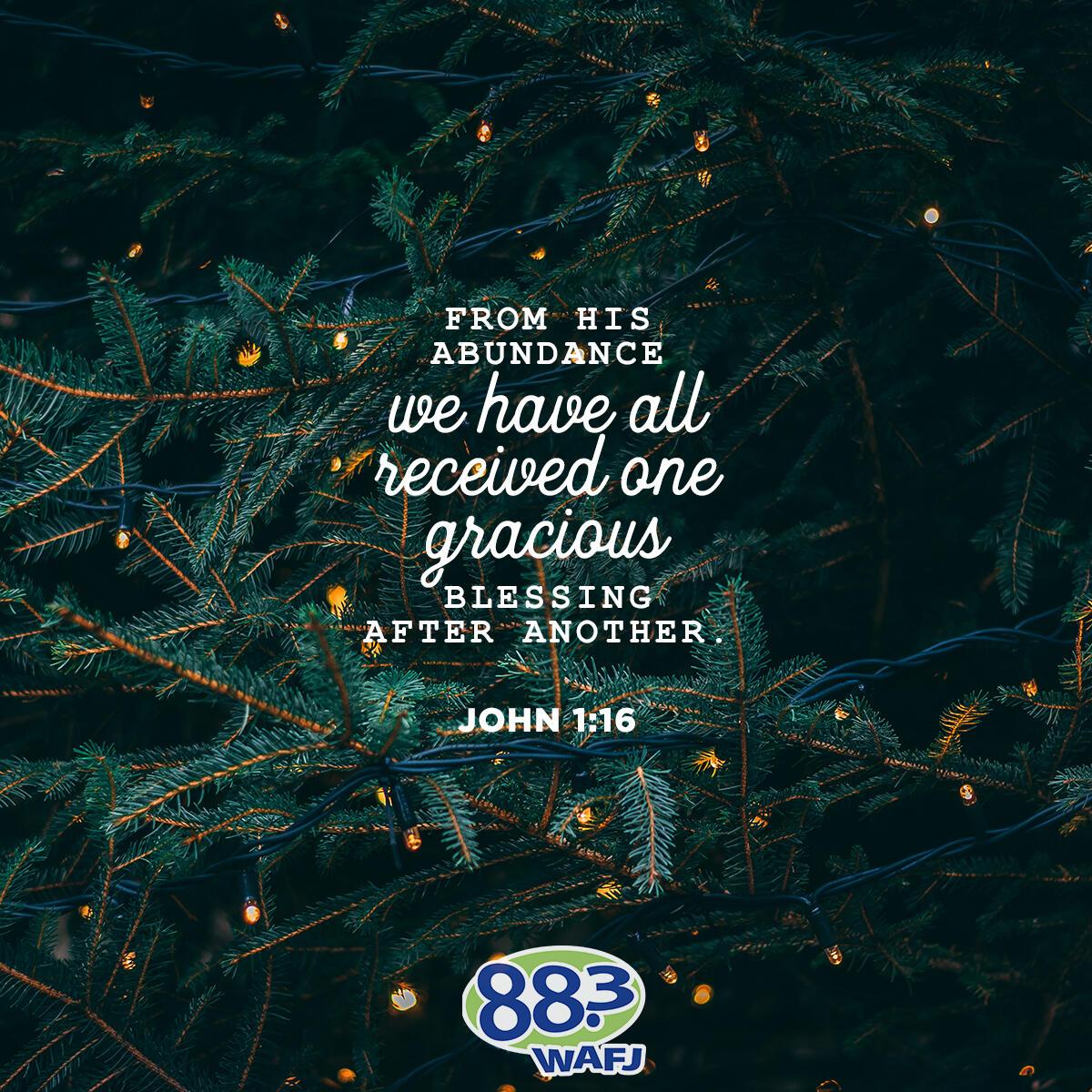 John 1:16 - Verse of the Day