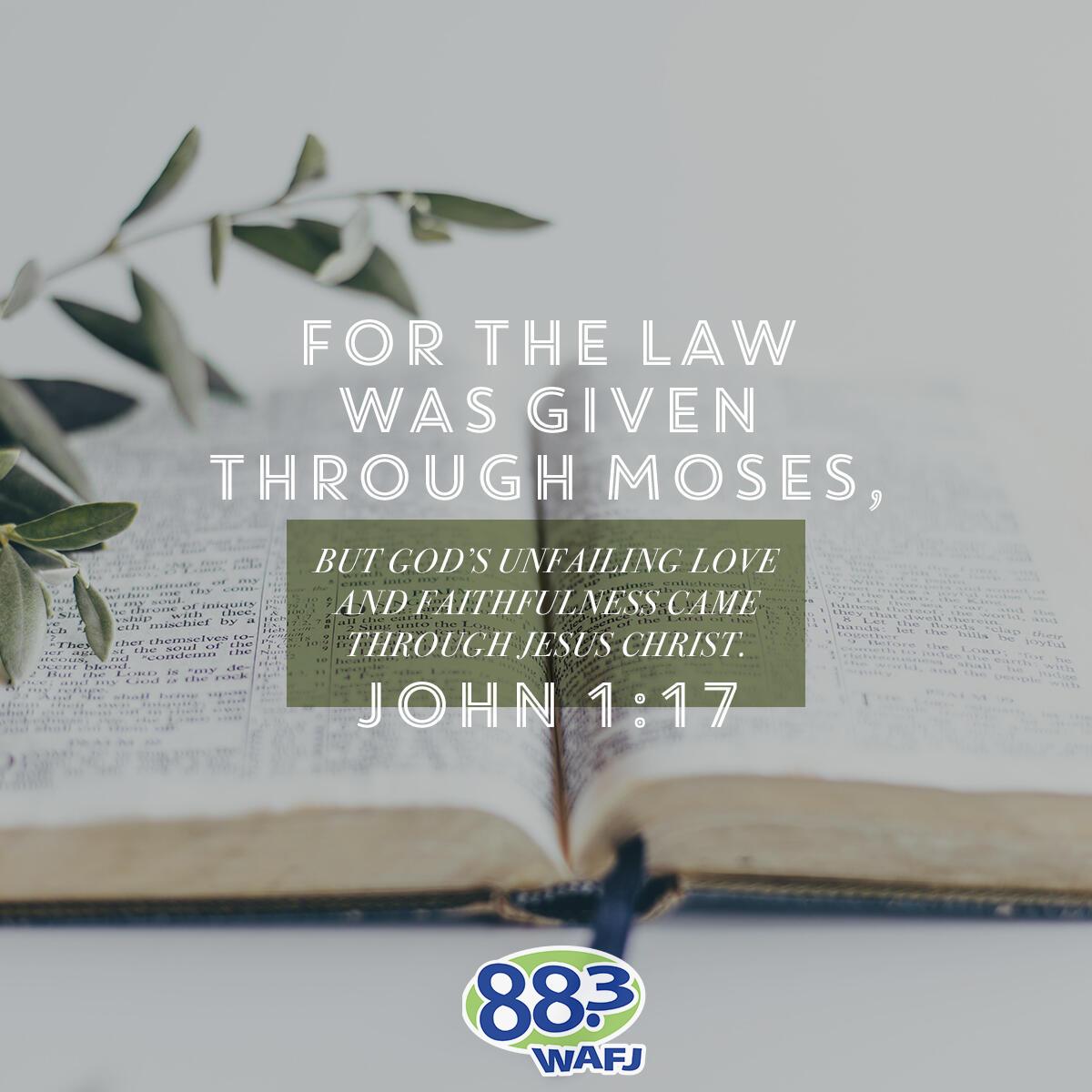 John 1:17 - Verse of the Day