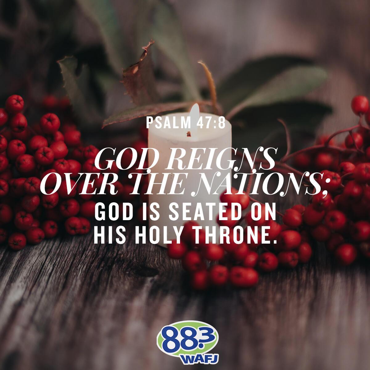 Psalm 47:8 - Verse of the Day