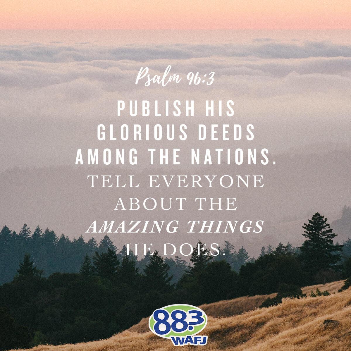 Psalm 96:3 - Verse of the Day