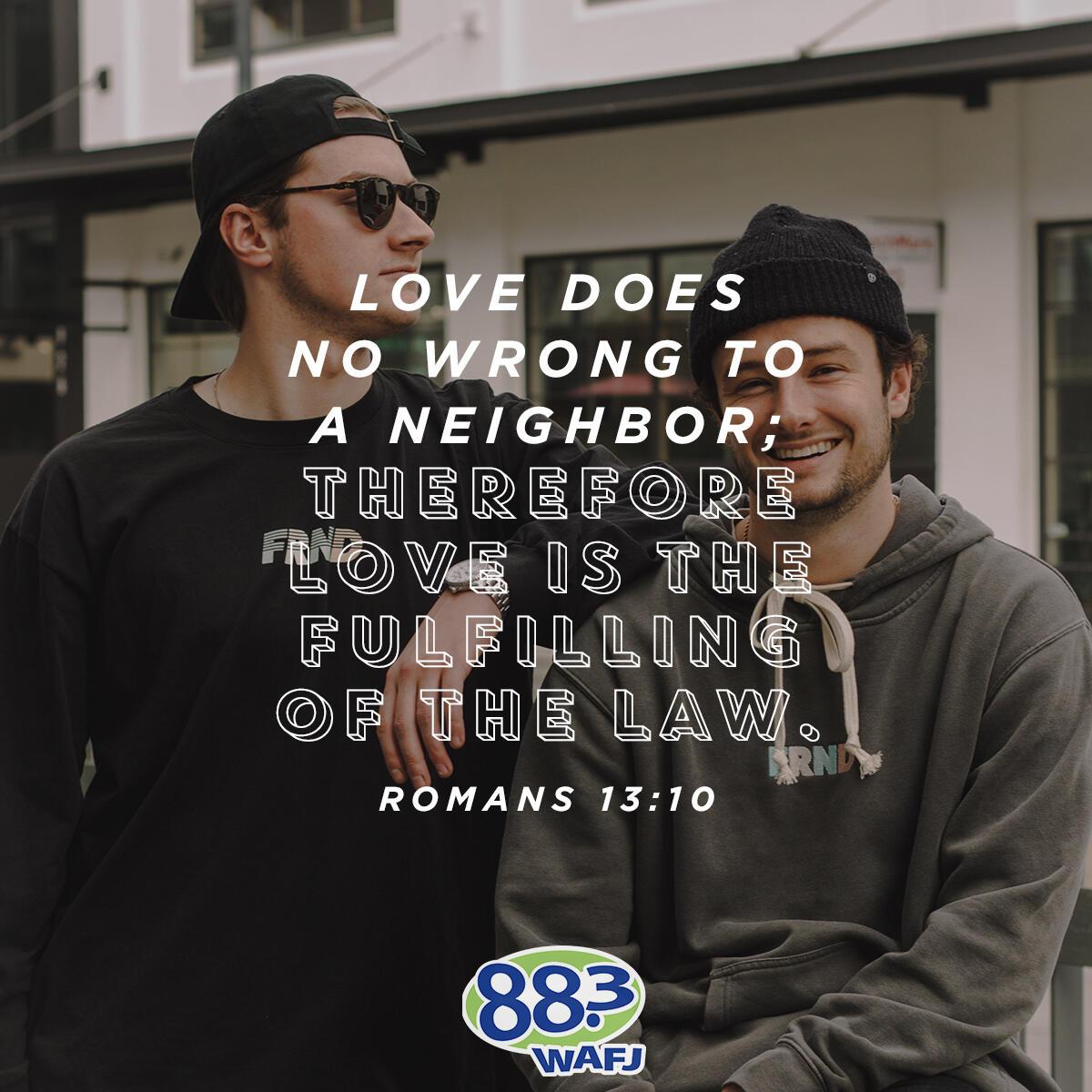 Romans 13:10 - Verse of the Day