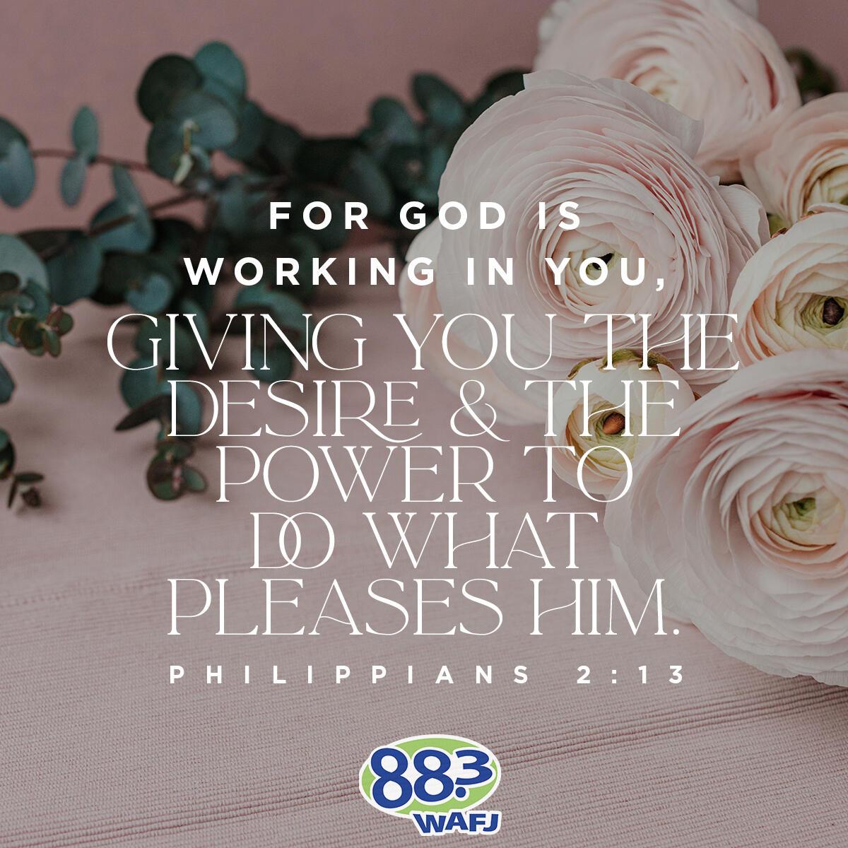 Philippians 2:13 - Verse of the Day