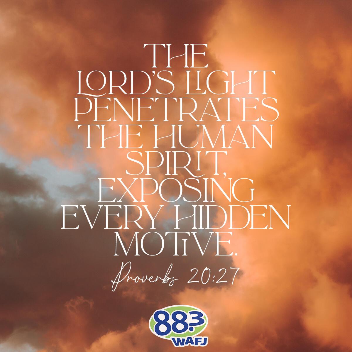 Proverbs 20:27 - Verse of the Day