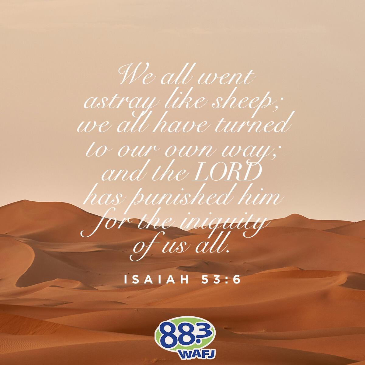 Isaiah 53:6 - Verse of the Day