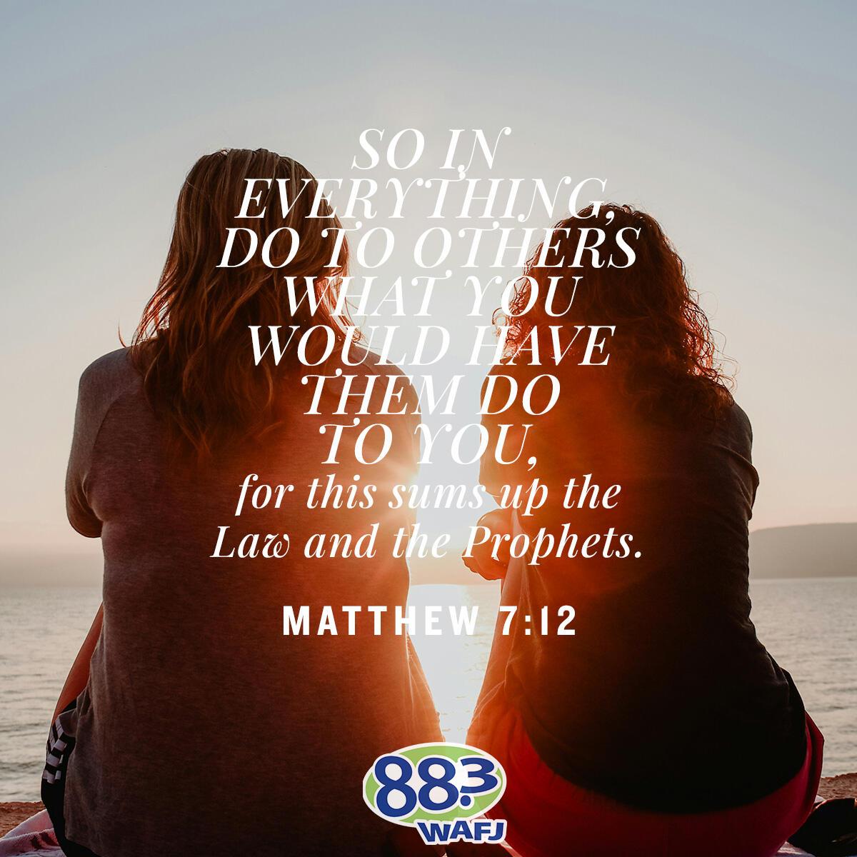Matthew 7:12 - Verse of the Day