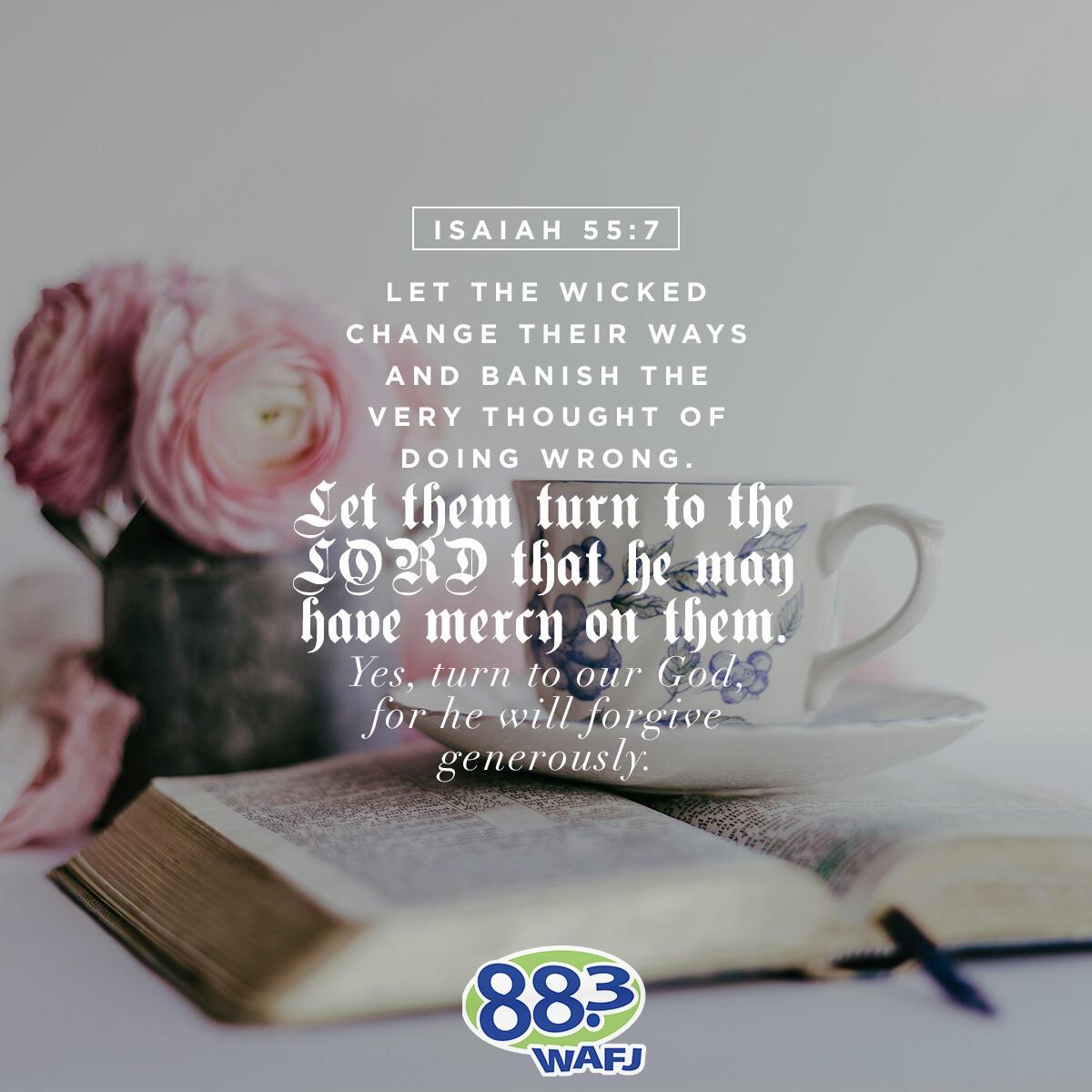 Isaiah 55:7 - Verse of the Day