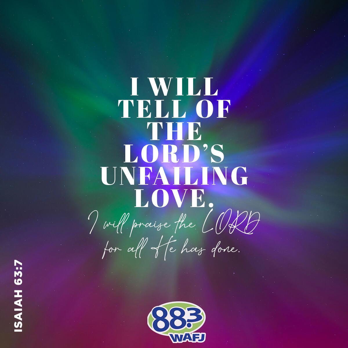 Isaiah 63:7 - Verse of the Day