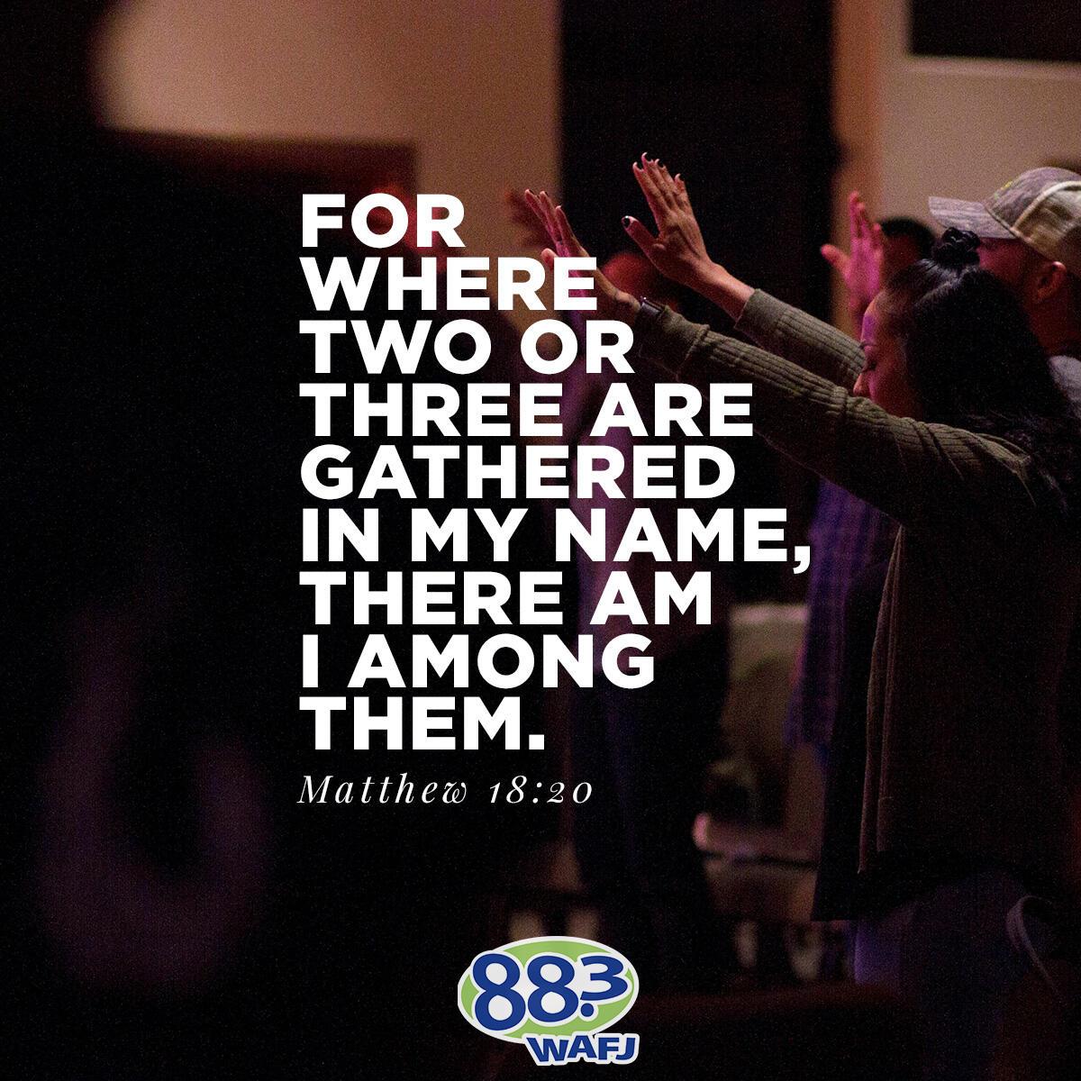 Matthew 18:20 - Verse of the Day