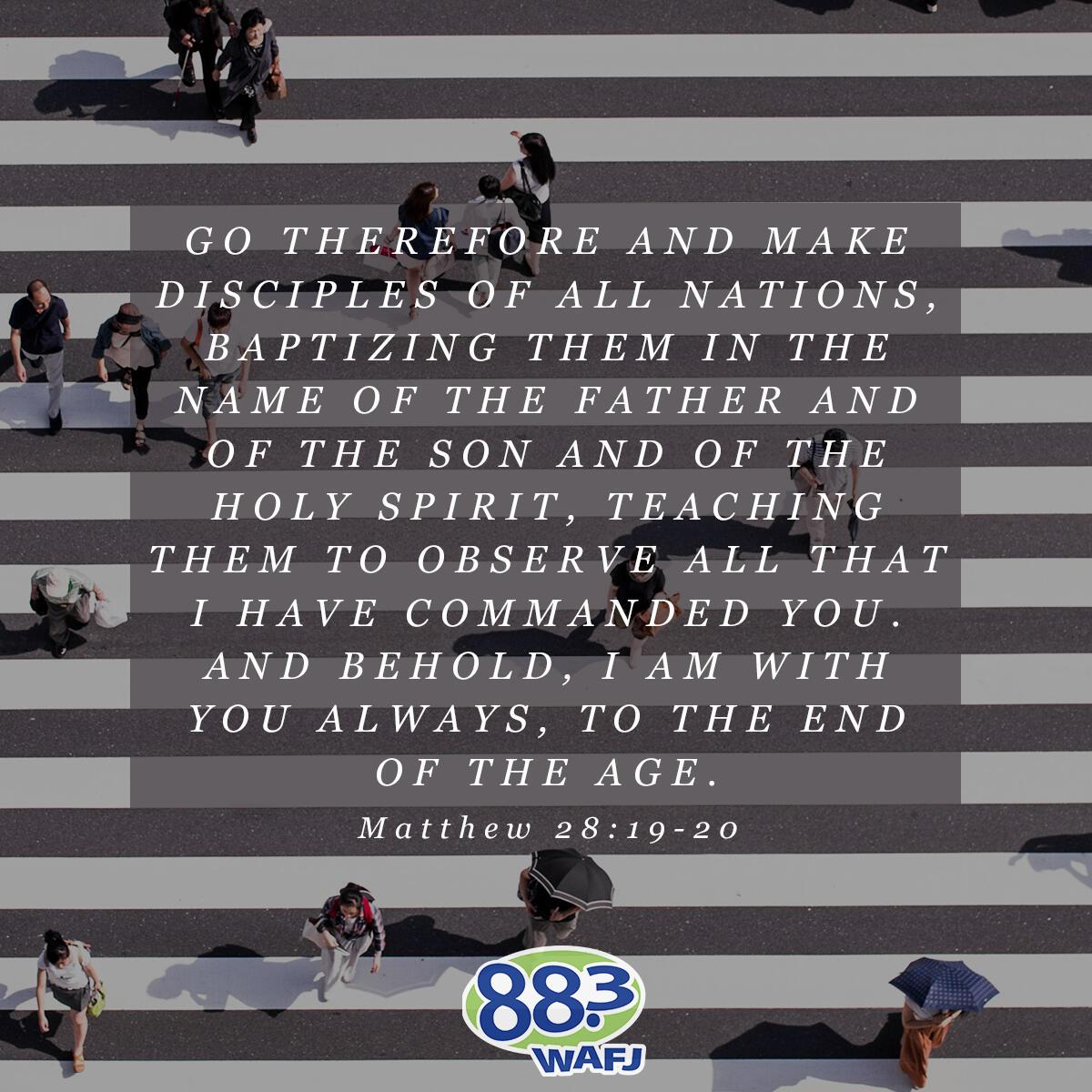 Matthew 28:19-20 - Verse of the Day