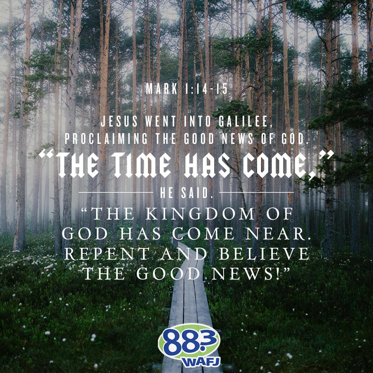 Mark 1:14-15 - Verse of the Day