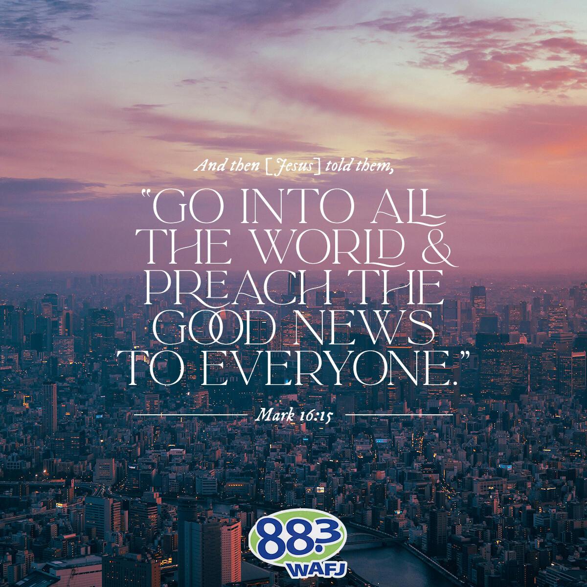 Mark 16:15 - Verse of the Day