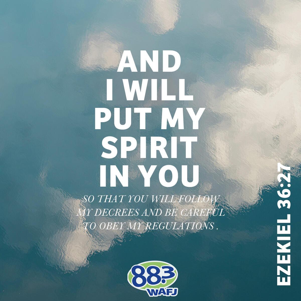 Ezekiel 36:27 - Verse of the Day